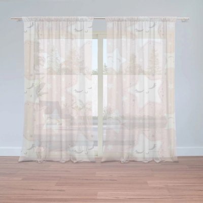 Záclony Spící hvězdičky: 2 ks - 150x250 cm - Sablio – Hledejceny.cz