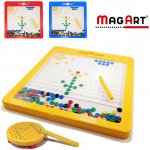 Magnetická kreativní tabulka MagArt žlutá – Sleviste.cz