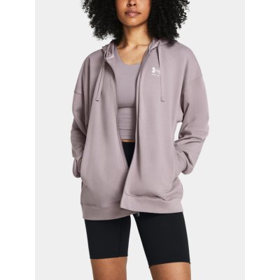 Under Armour mikina s kapucí UA Rival Terry OS FZ Hooded-GRY 1386043-015 – Zboží Dáma