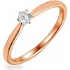 Prsteny iZlato Forever Diamantový zásnubní prsten z růžového zlata Aurin IZBR356R
