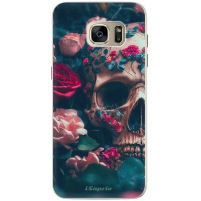 Pouzdro iSaprio - Skull in Roses - Samsung Galaxy S7 Edge – Zboží Mobilmania