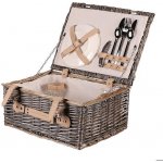 Autronic Koš piknikový pro 2 osoby proutěný šedá – Zboží Dáma