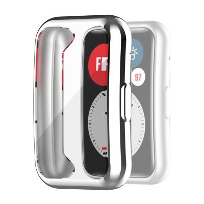 VSECHNONAMOBIL Ochranný obal Huawei Watch Fit stříbrný 32653 – Zboží Živě