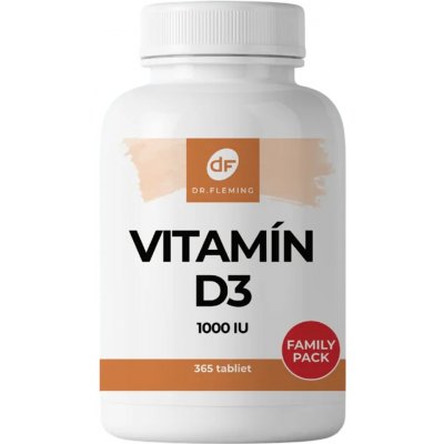 Dr. Fleming Vitamín D3 1000 IU 365 tablet – Hledejceny.cz