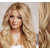 Příčesek do vlasů Clip in set DELUXE 53cm vlnitý PŘÍRODNÍ/SVĚTLEJŠÍ BLOND