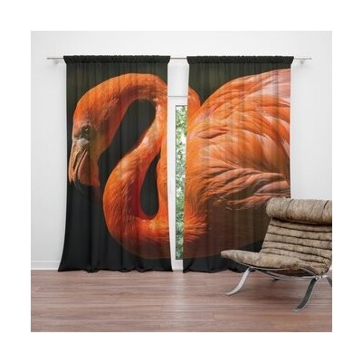Sablio Závěs Plameňák: 2ks 140x250cm – Hledejceny.cz