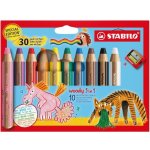 Stabilo Woody pastelky 3 v 1 Anniversary 10 ks – Hledejceny.cz
