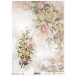 Itd. Collection Rýžový papír Růže krémové a růžové A4 – Zboží Dáma