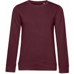 B&C Inspire Crew Neck women burgundy mikina dámská – Zboží Mobilmania