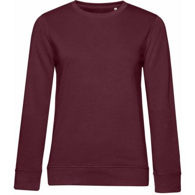 B&C Inspire Crew Neck women burgundy mikina dámská – Zboží Mobilmania