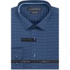 Pánská Košile Lui Bentini Functional pánská bavlněná košile dlouhý rukáv regular fit LDF237 tmavě modrá čárkovaná