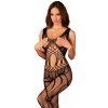 Bodystocking Obsessive Mimořádné body G328 bodystocking - černá