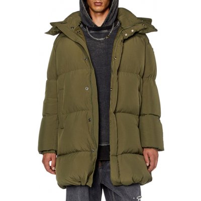 Diesel W-Rolfys-long jacket zelená