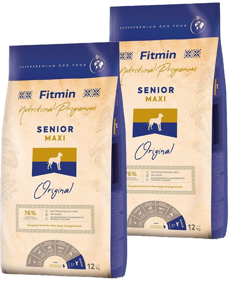 Fitmin Dog Maxi Senior 2 x 12 kg