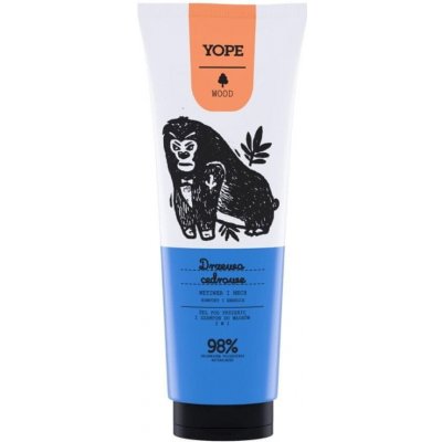 Yope Wood sprchový gel a šampon 2 v 1 cedrové dřevo 250 ml