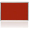 Tabule 2x3 Červená filcová tabule, hliníkový rám Velikost: 120 x 90 cm