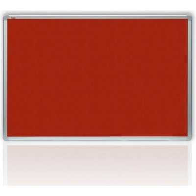 2x3 Červená filcová tabule, hliníkový rám Velikost: 90 x 60 cm – Zboží Mobilmania