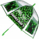 Průhledný deštník Minecraft mc 0007 zelený – Zboží Dáma