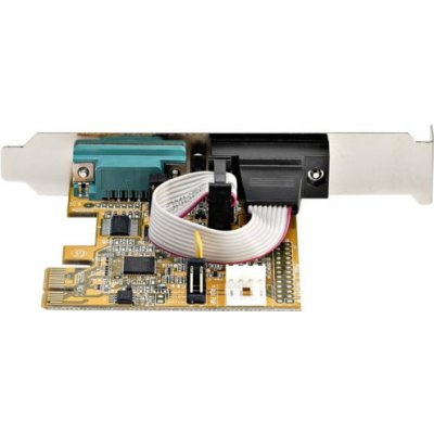 StarTech.com 2-Port PCI Express Serial Card, Dual Port PCIe to RS232 (DB9) Serial Interface Card, 16C1050 UART, Standard or Low Profile Brackets, COM Retention, For Windows & Linux - PCIe to Dual DB9 – Zboží Živě
