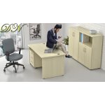 NABYTEK-DESIGNOVY.CZ - ZE 1.6 12 Sestava kancelářského nábytku Komfort 1.6 javor – Zboží Dáma