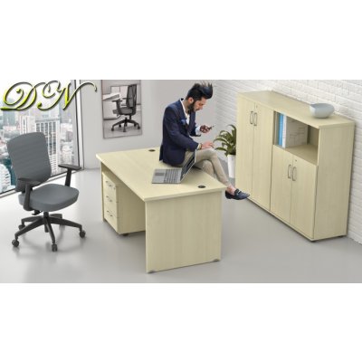 NABYTEK-DESIGNOVY.CZ - ZE 1.6 12 Sestava kancelářského nábytku Komfort 1.6 javor – Zboží Dáma