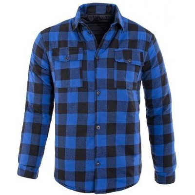 Flanelová košile zateplená modrá – Zboží Dáma