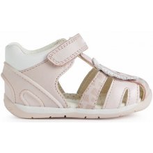 Geox dětské kožené sandály růžová