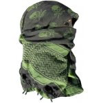 Šátek MFH Arafat s lebkami zelený – Zboží Dáma