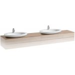 Laufen Alessi one umyvadlová deska 240x1,2x50 cm, otvor vlevo H4246040976301 – Zboží Mobilmania