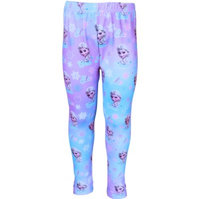 Eplusm Dívčí legíny frozen všude Elsa Růžovomodrá – Zboží Dáma