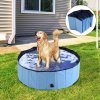 Bazény pro psy Goleto Skládací bazén pro psa modrý 100 x 30 cm