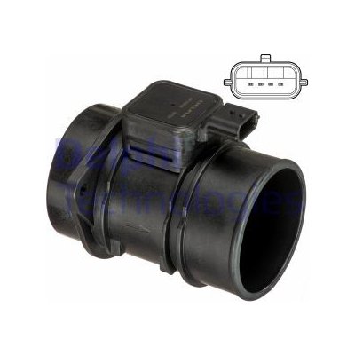 Snímač protékajícího množství vzduchu DELPHI AF10634-12B1 (AF1063412B1) – Hledejceny.cz