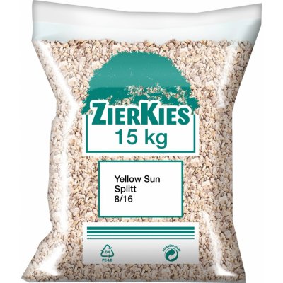 WECO Dekorační drť ""Yellow Sun"" světle béžová, 8-16 mm, 15 kg/pytel – Sleviste.cz