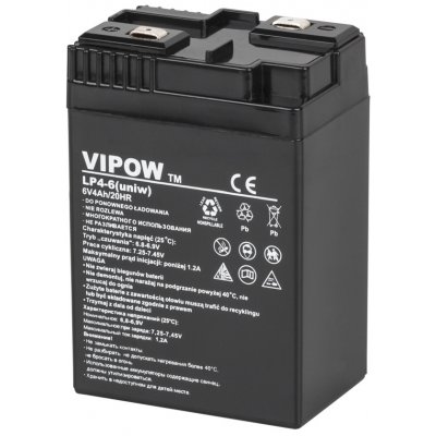 VIPOW 6V 4.5Ah BAT0204 – Zboží Mobilmania