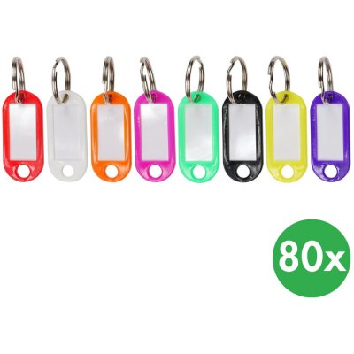 Přívěsek na klíče Klíčové závěsy mix barev 80 ks – Zboží Dáma