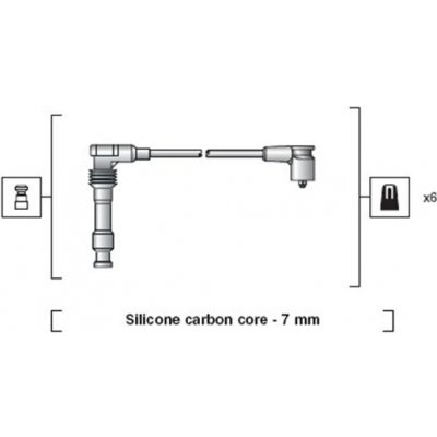 MAGNETI MARELLI Sada kabelů pro zapalování 941318111050 – Zboží Mobilmania