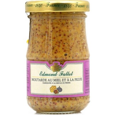 Edmond Fallot hořčice s medem a fíky ve skle 105 g – Zboží Dáma
