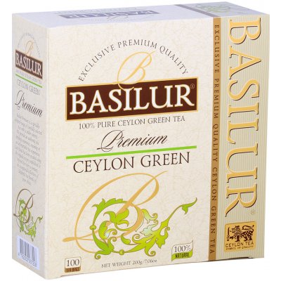 Basilur Premium Ceylon Green 100 x 2 g – Zbozi.Blesk.cz