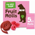 BEAR Fruit Rolls Malina ovocné rolované plátky 5 x 20 g – Zboží Dáma