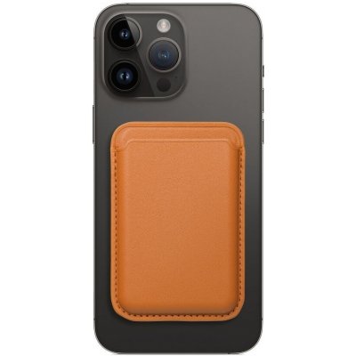 Pouzdro Case4Mobile PU Peněženka MagSafe, oranžové