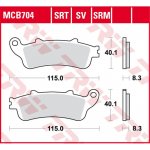 Přední brzdové destičky TRW / Lucas Honda CBR 1100 XX Blackbird 1998 - 2008 směs SRT – Sleviste.cz