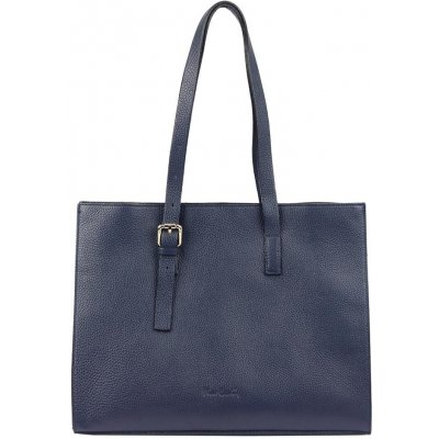 Pierre Cardin dámská kožená kabelka 5333 EDF v námořnické modři s fasonem shopperbag
