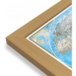 National Geographic Svět - nástěnná mapa Pacific Classic 183 x 120 cm Varianta: mapa v dřevěném rámu, Provedení: Pegi jádro ořechu – Zboží Dáma