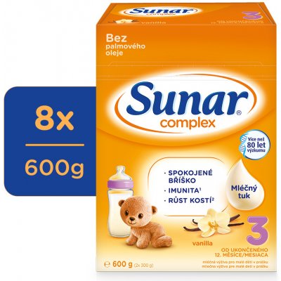 Sunar 3 complex vanilka 8 x 600 g – Zboží Mobilmania