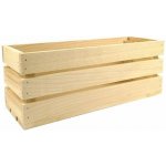 AMADEA Dřevěná bedýnka z masivního dřeva 40 x 14 x 15 cm – Sleviste.cz
