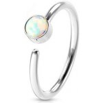 Šperky4U piercing do nosu/ucha kruh opál N0036-OP17 – Zboží Dáma