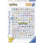 Ravensburger Pokémon Prvních 151 Pokémonů 500 dílků – Sleviste.cz