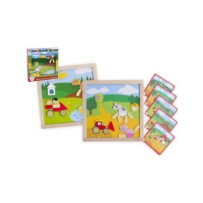 Teddies magnetické puzzle dřevěné Moje první zvířátka 57 dílků – Zbozi.Blesk.cz