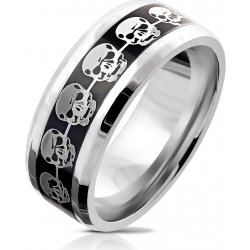 Steel Edge Pánský prsten 6035 Lebky