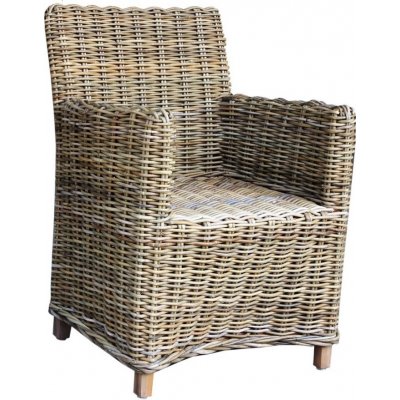 EMMELY ratanové křeslo kubu grey – Hledejceny.cz